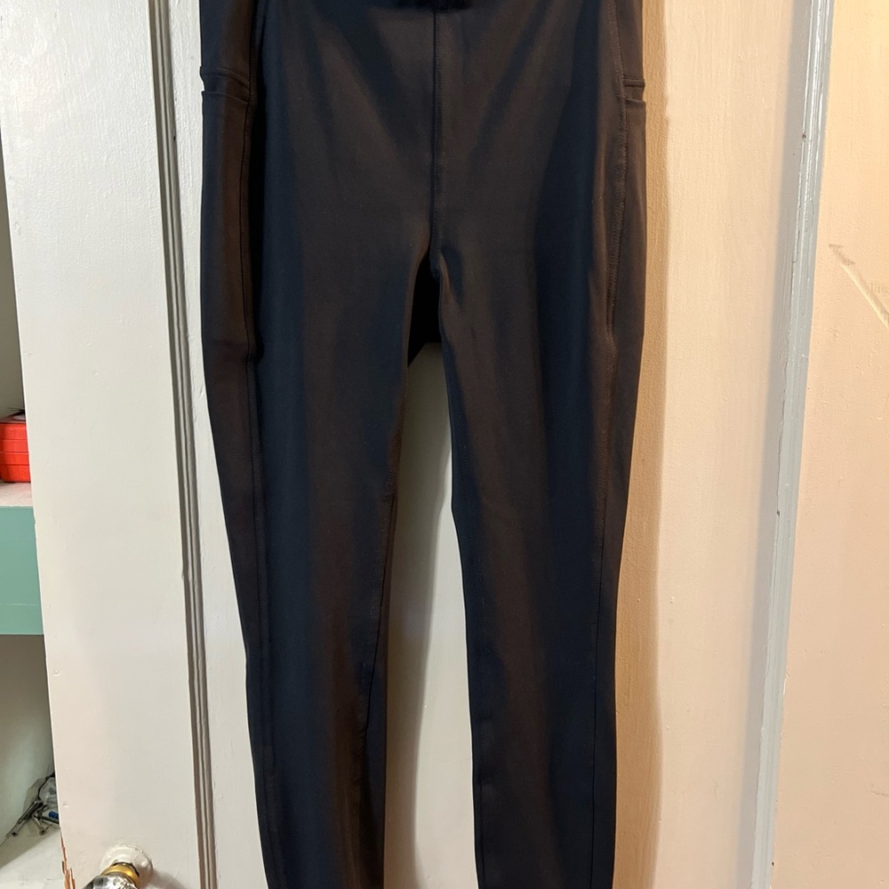RBX high waist black yoga pants size small with side pockets